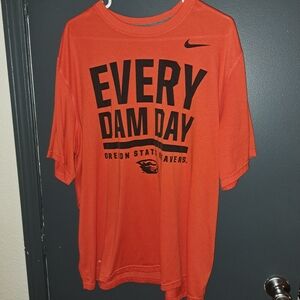 Nike Orange Graphic Tee - Men's Short Sleeve